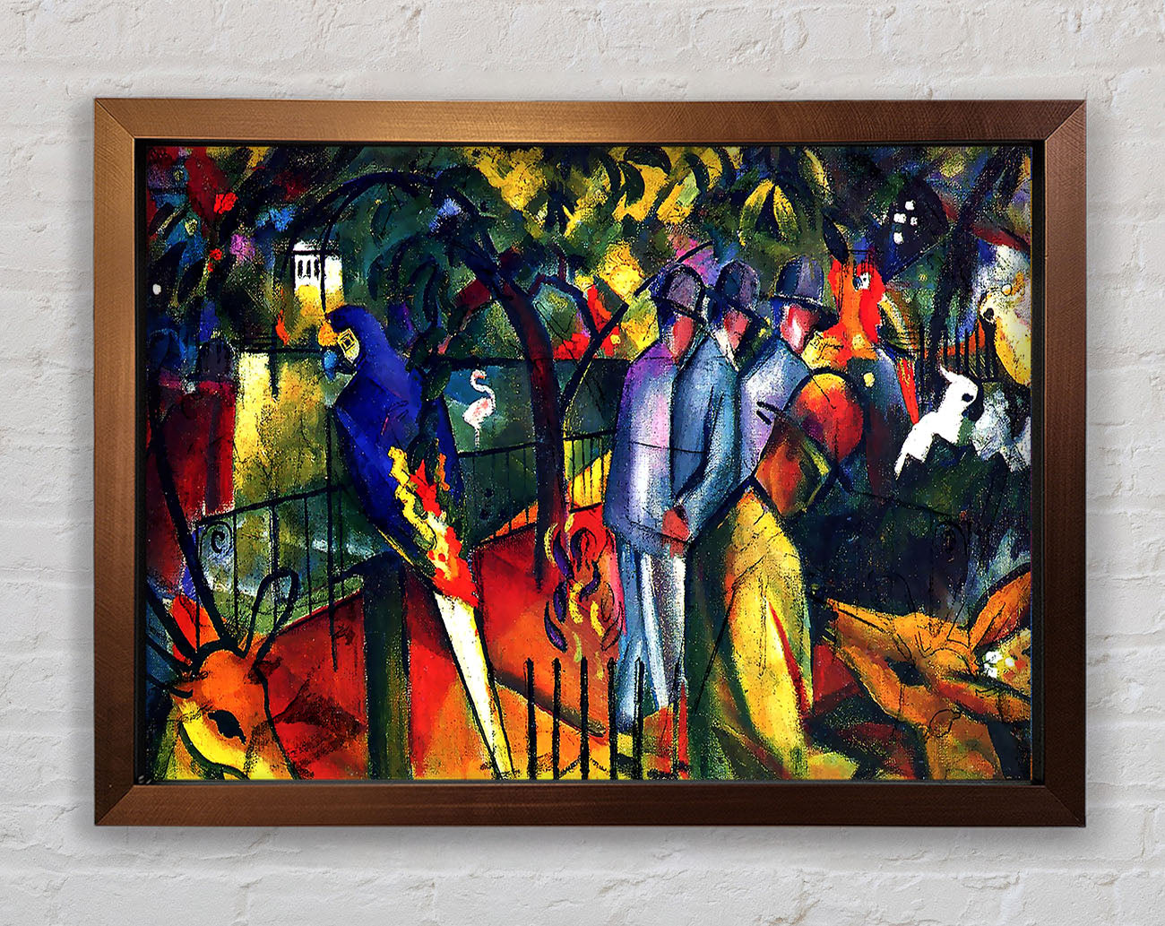 August Macke Zoological Gardens Framed Print