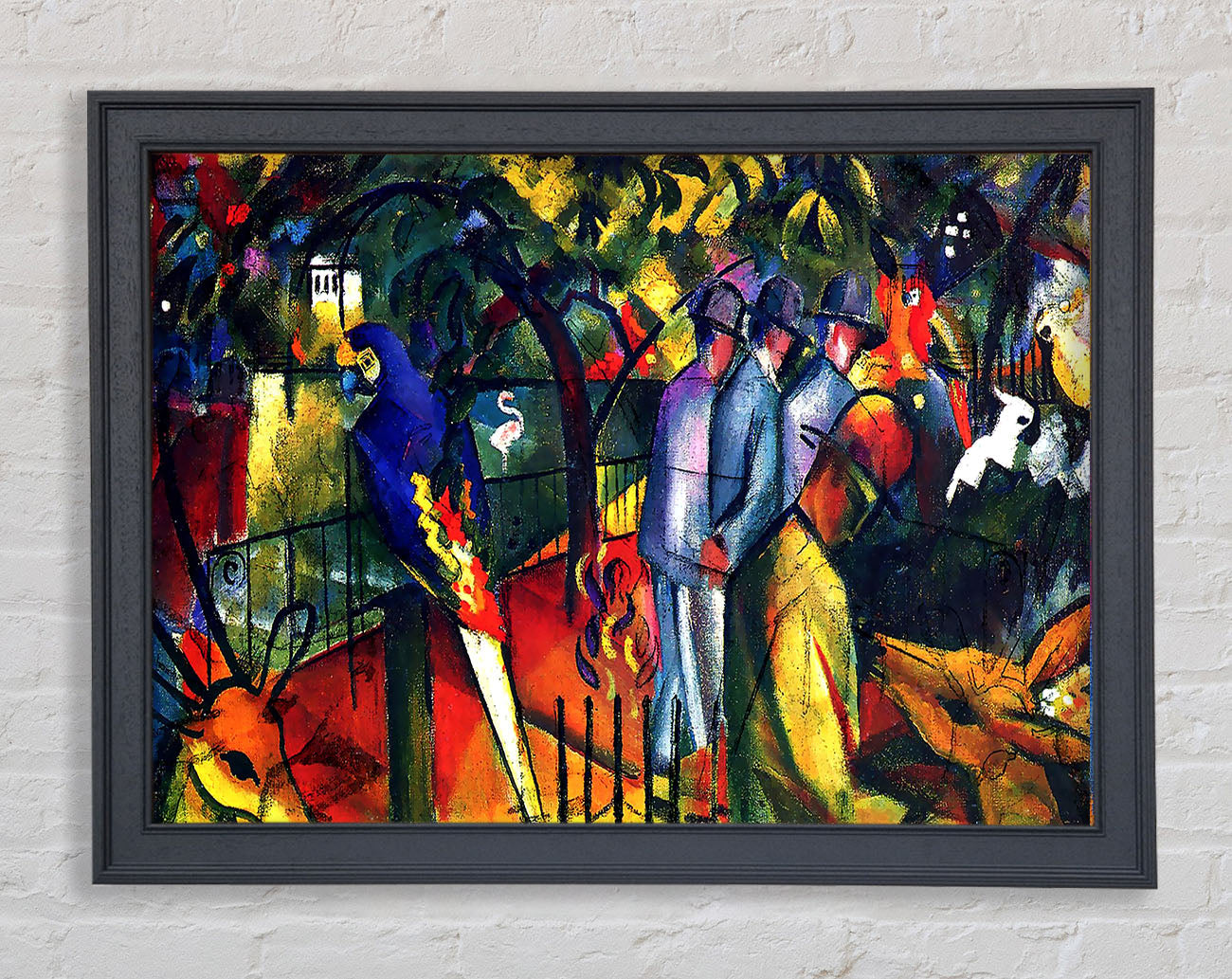 August Macke Zoological Gardens Framed Print