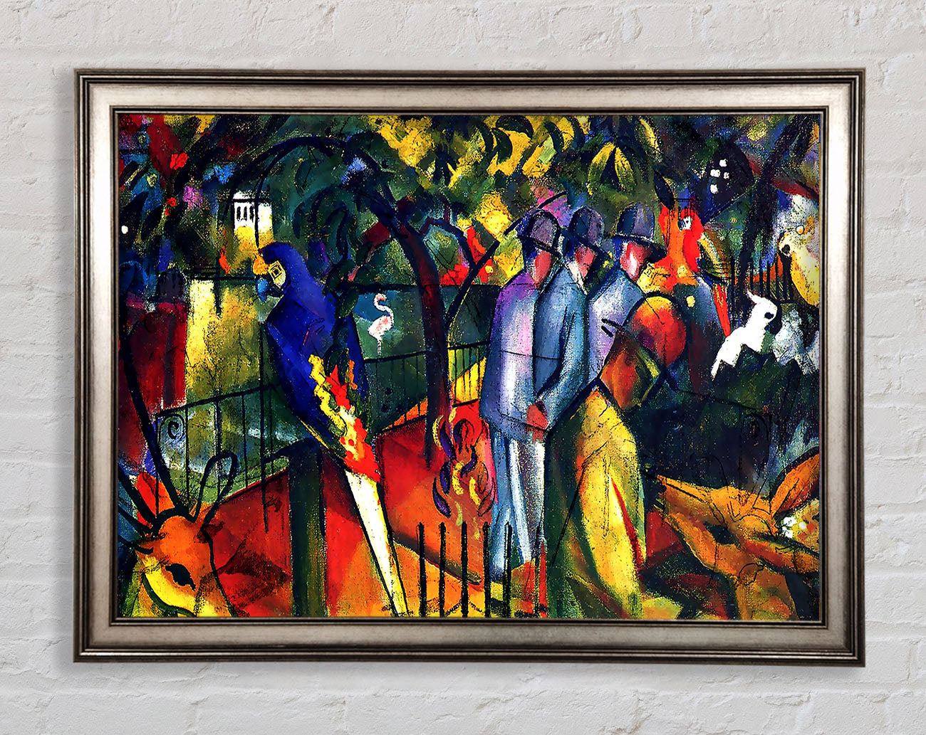 August Macke Zoological Gardens Framed Print