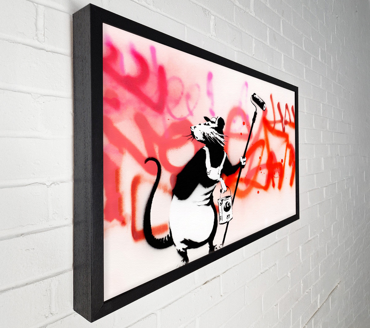 Banksy Rat Decorator Canvas Art
