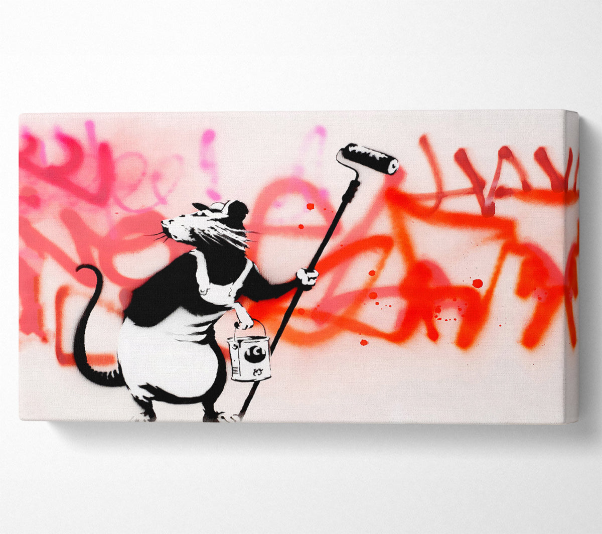 Banksy Rat Decorator Canvas Art