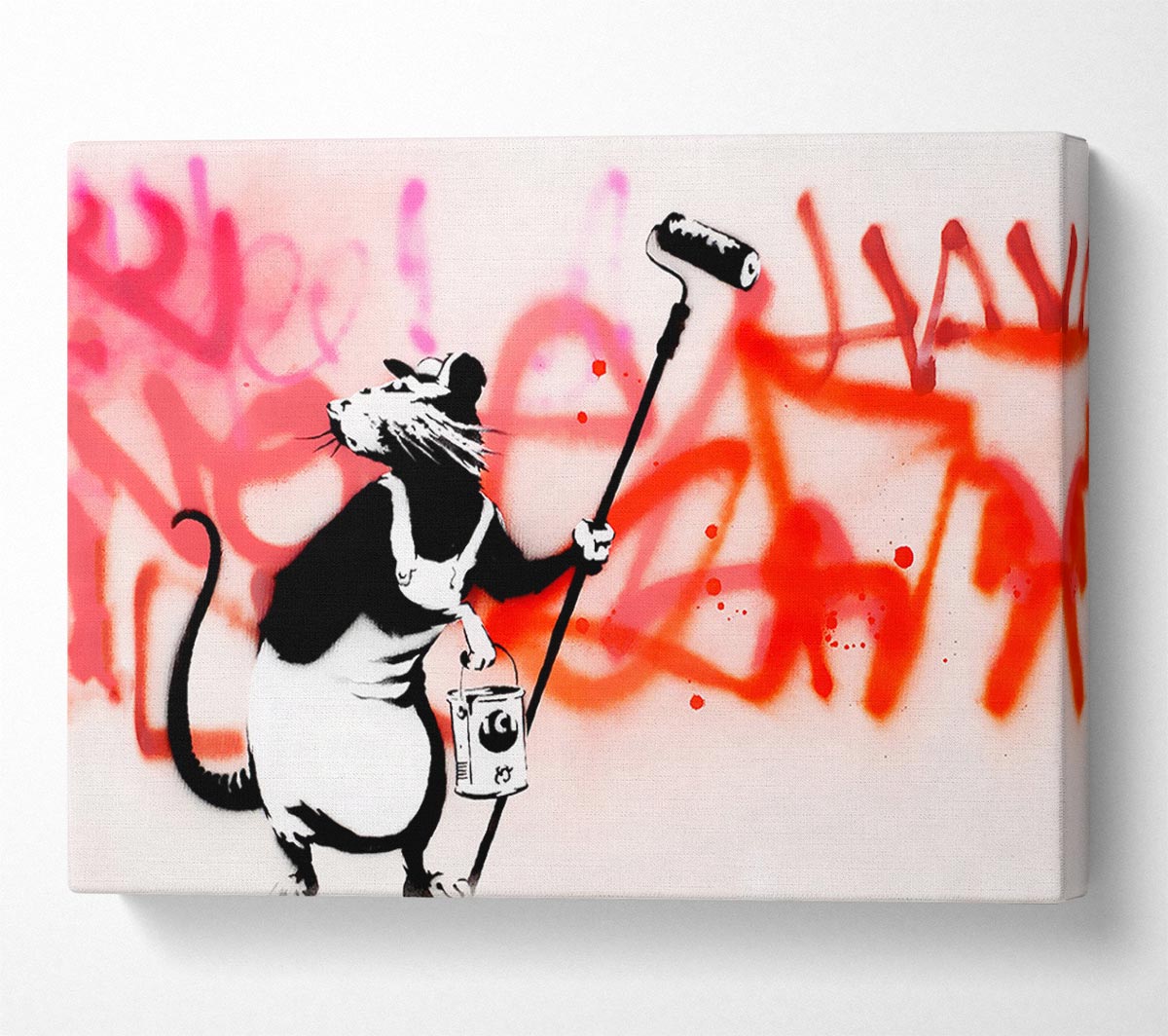 Banksy Rat Decorator Canvas Art