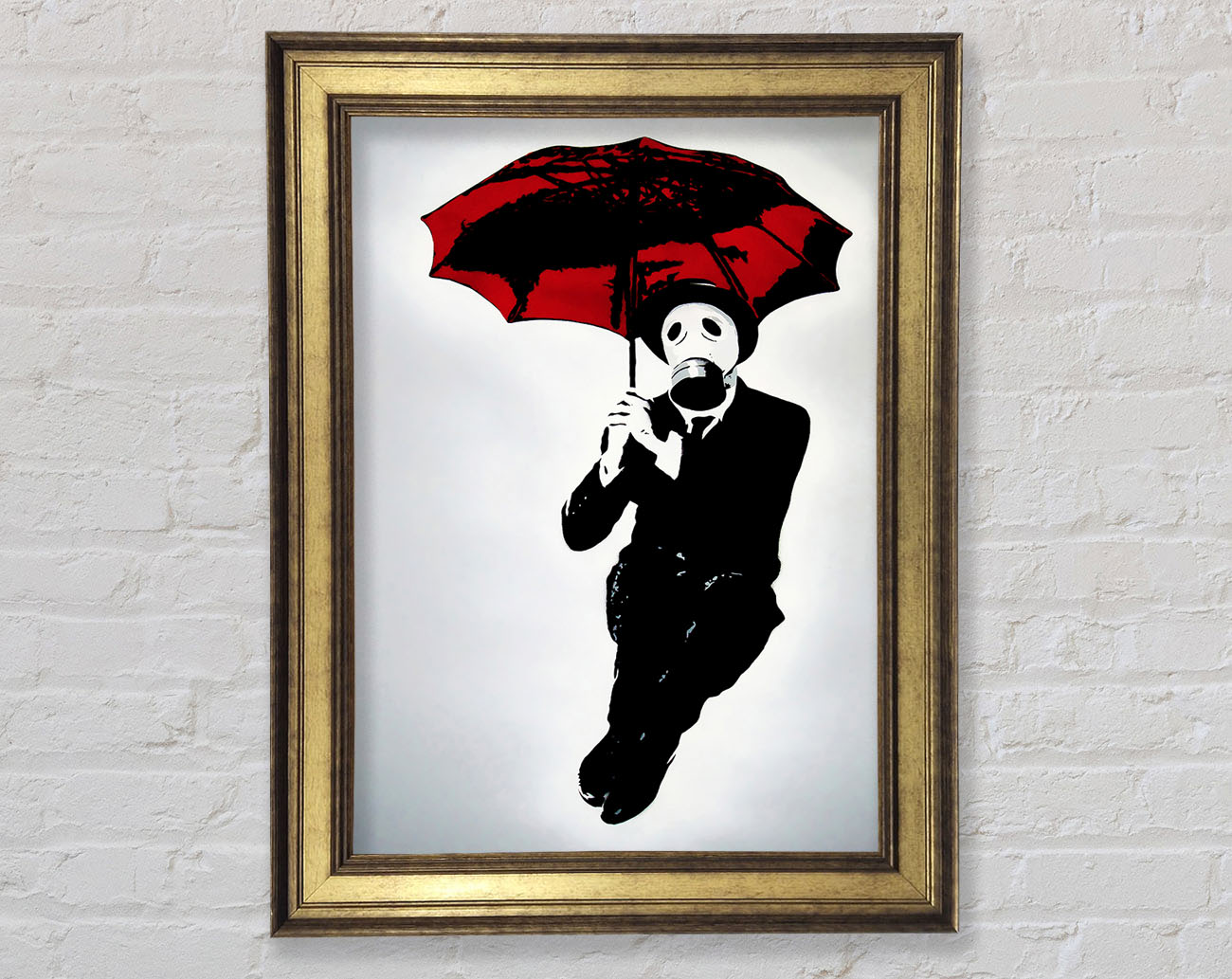 Bankers Gas Mask~~ Framed Print