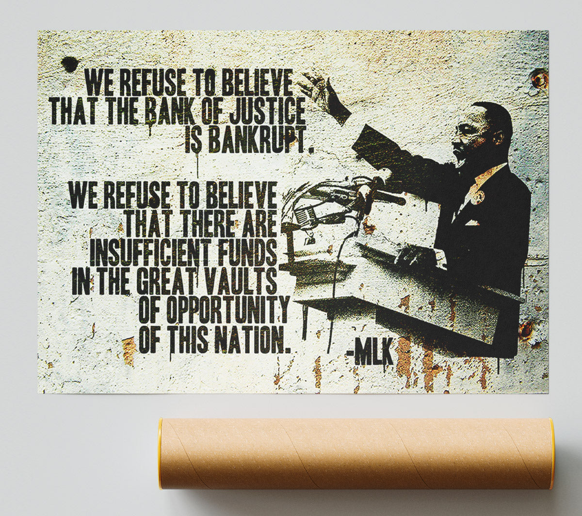 Banksy New Quote From Martin Luther King Print