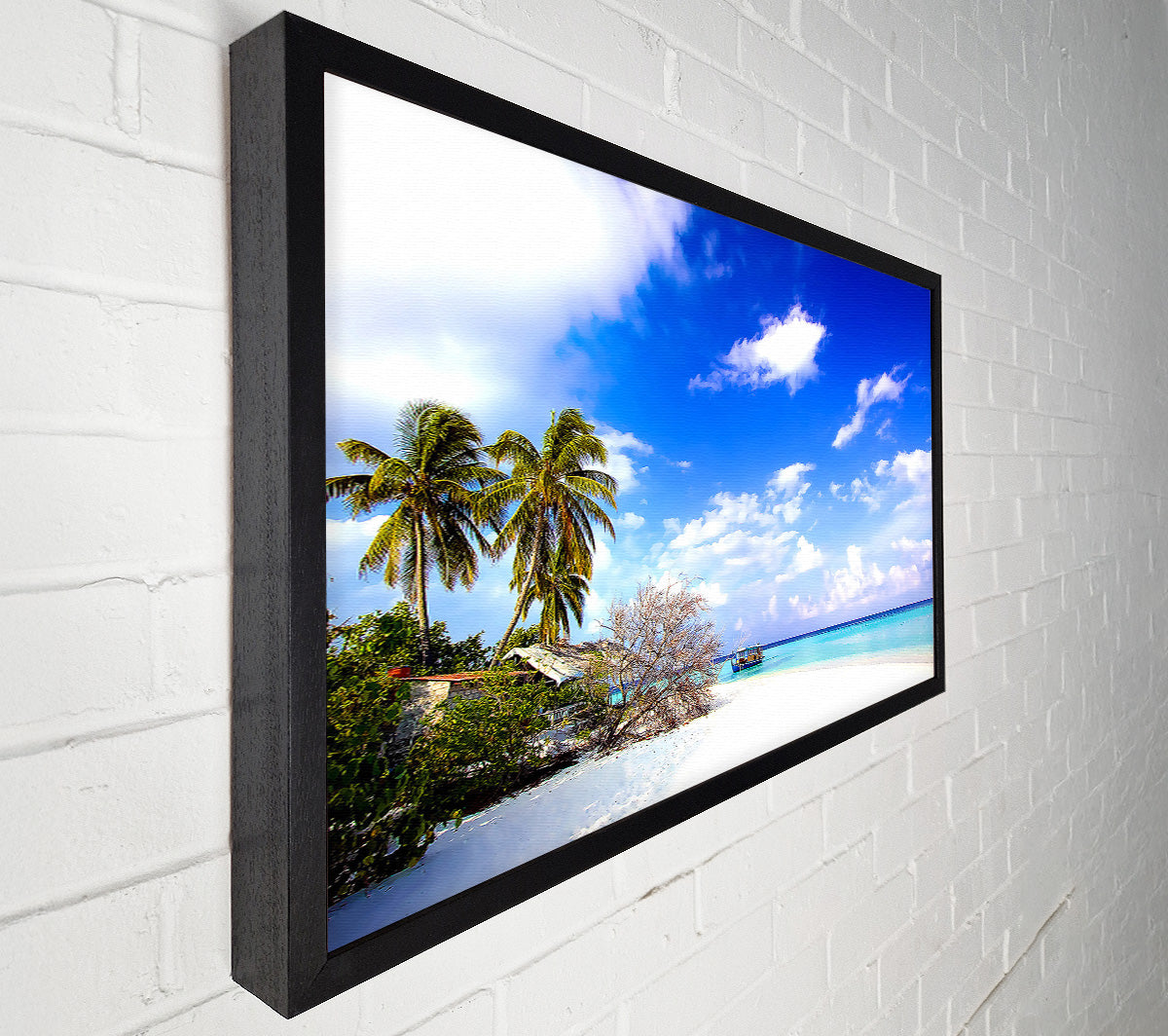 Pull Up On The Beach Side Canvas Wall Art