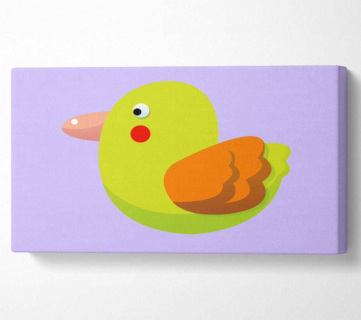 Red Spot Bird Lilac Canvas Wall Art