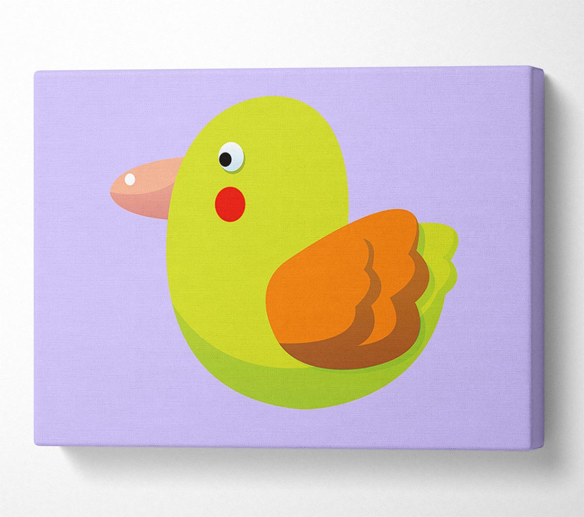 Red Spot Bird Lilac Canvas Wall Art
