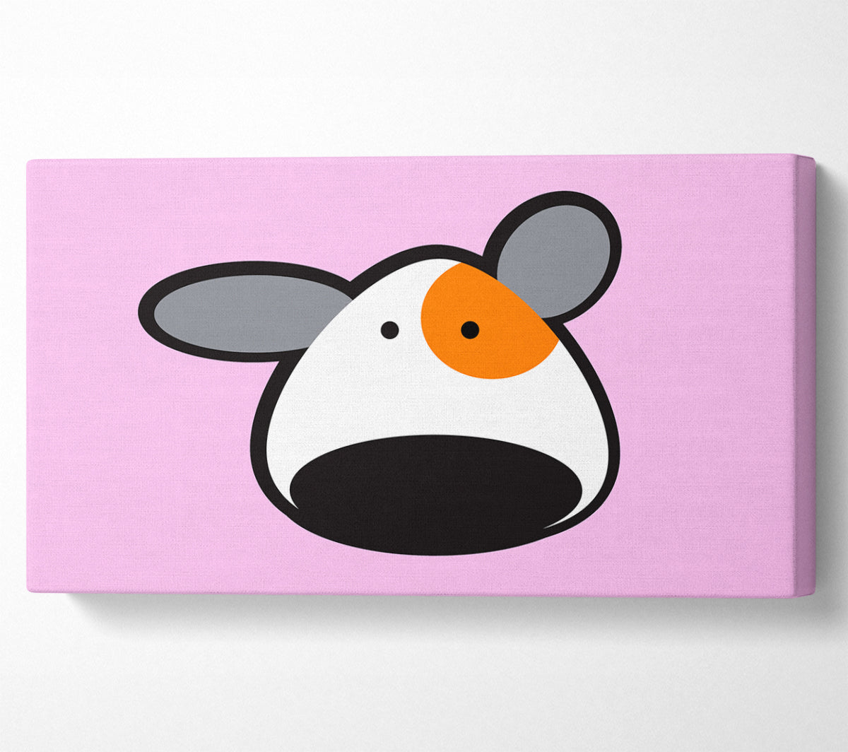 Spot The Dog Pink Canvas Wall Art