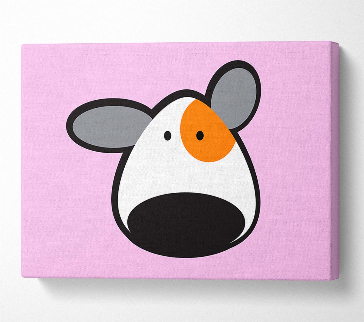 Spot The Dog Pink Canvas Wall Art