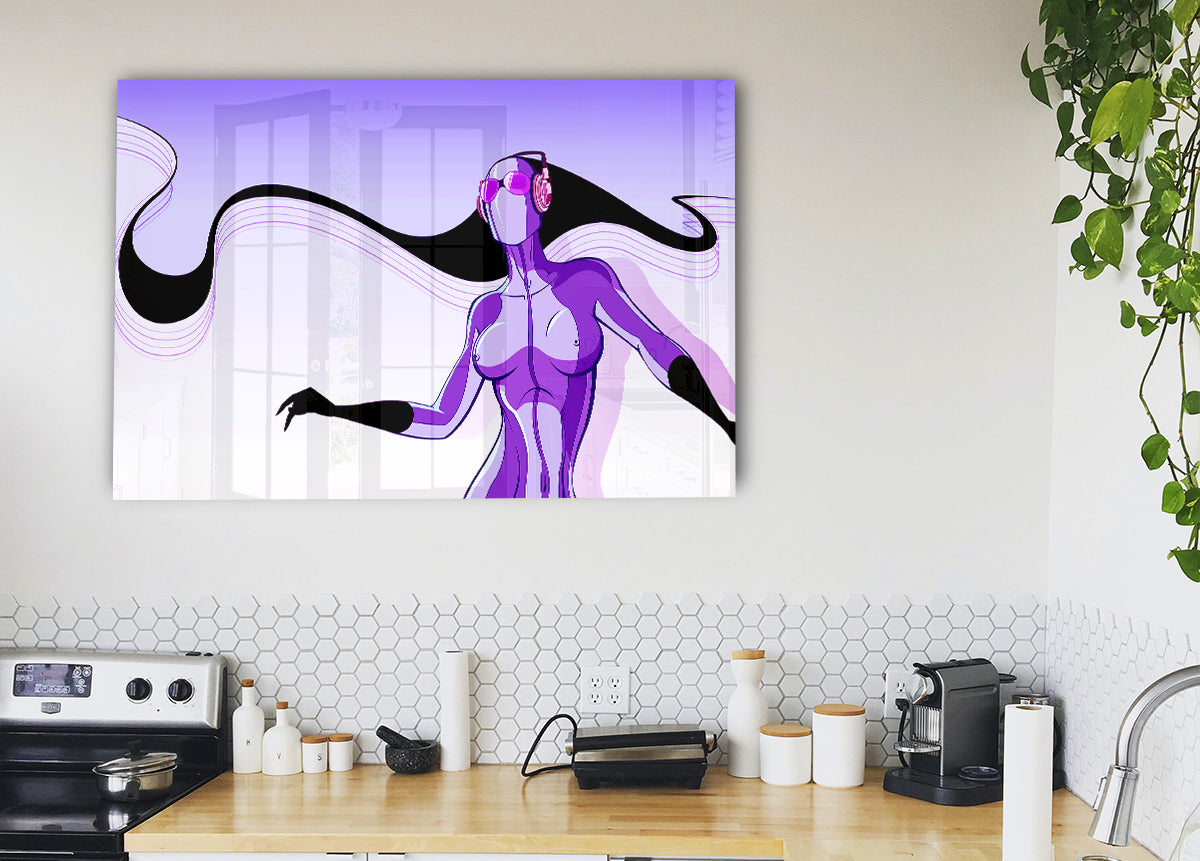 Abstract Purple Alien