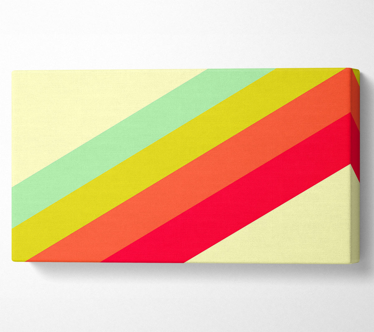 Retro Rainbow Canvas Wall Art