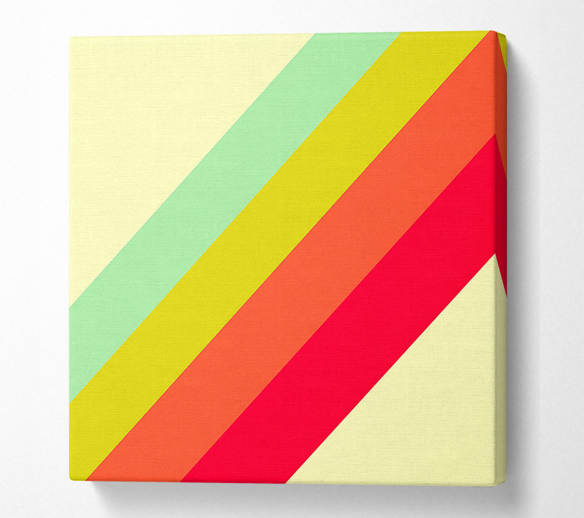Retro Rainbow Canvas Wall Art