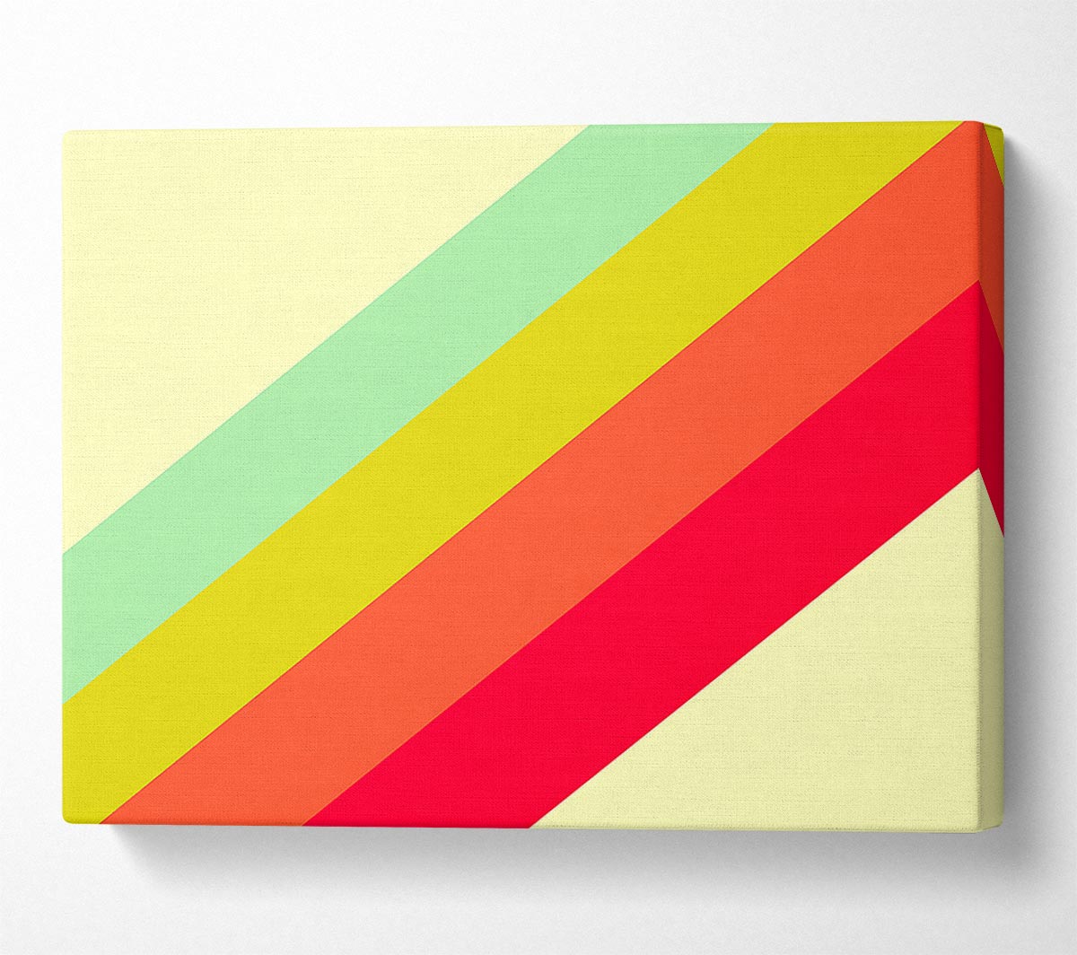 Retro Rainbow Canvas Wall Art