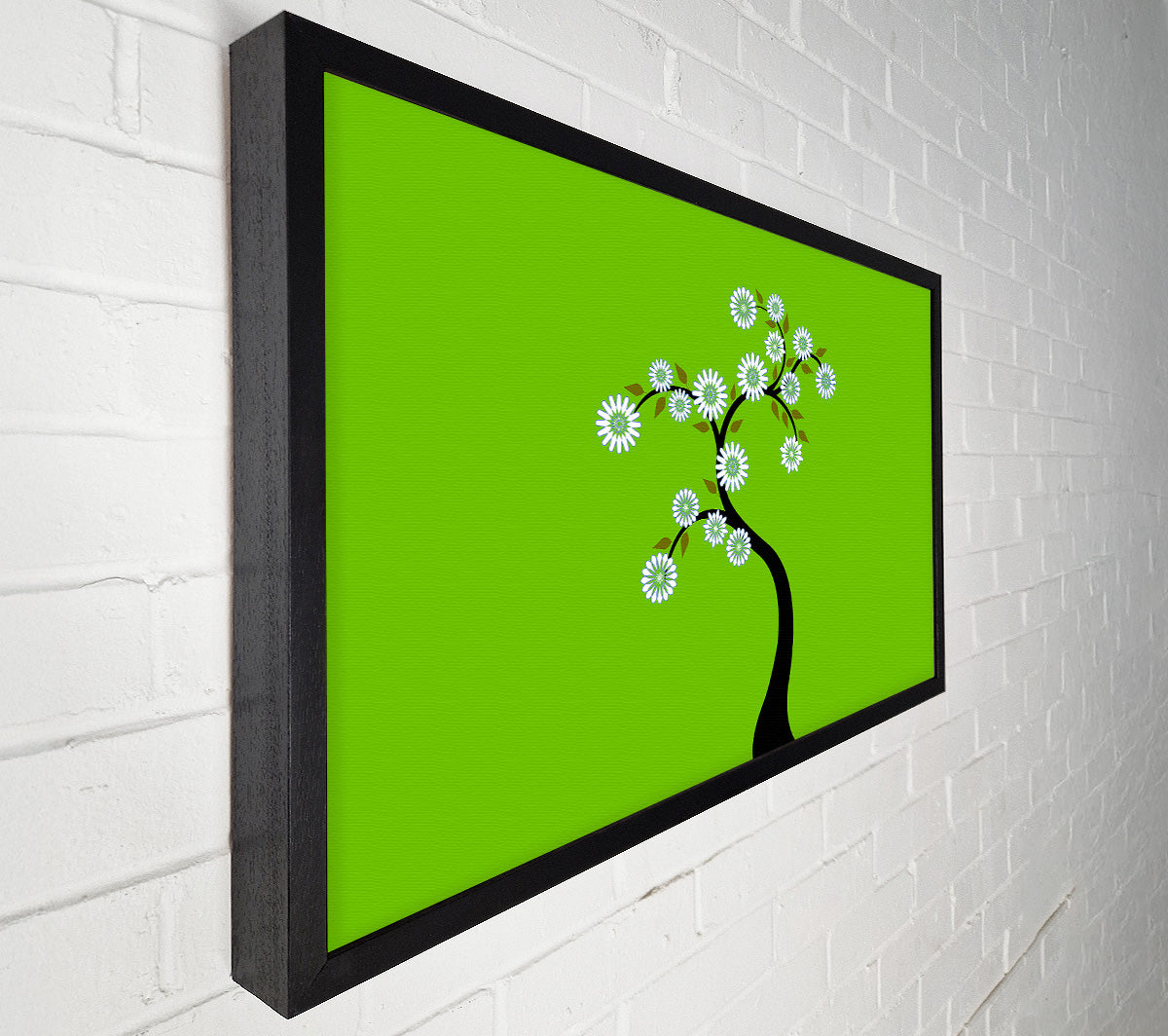 White Flower Tree Canvas Wall Art