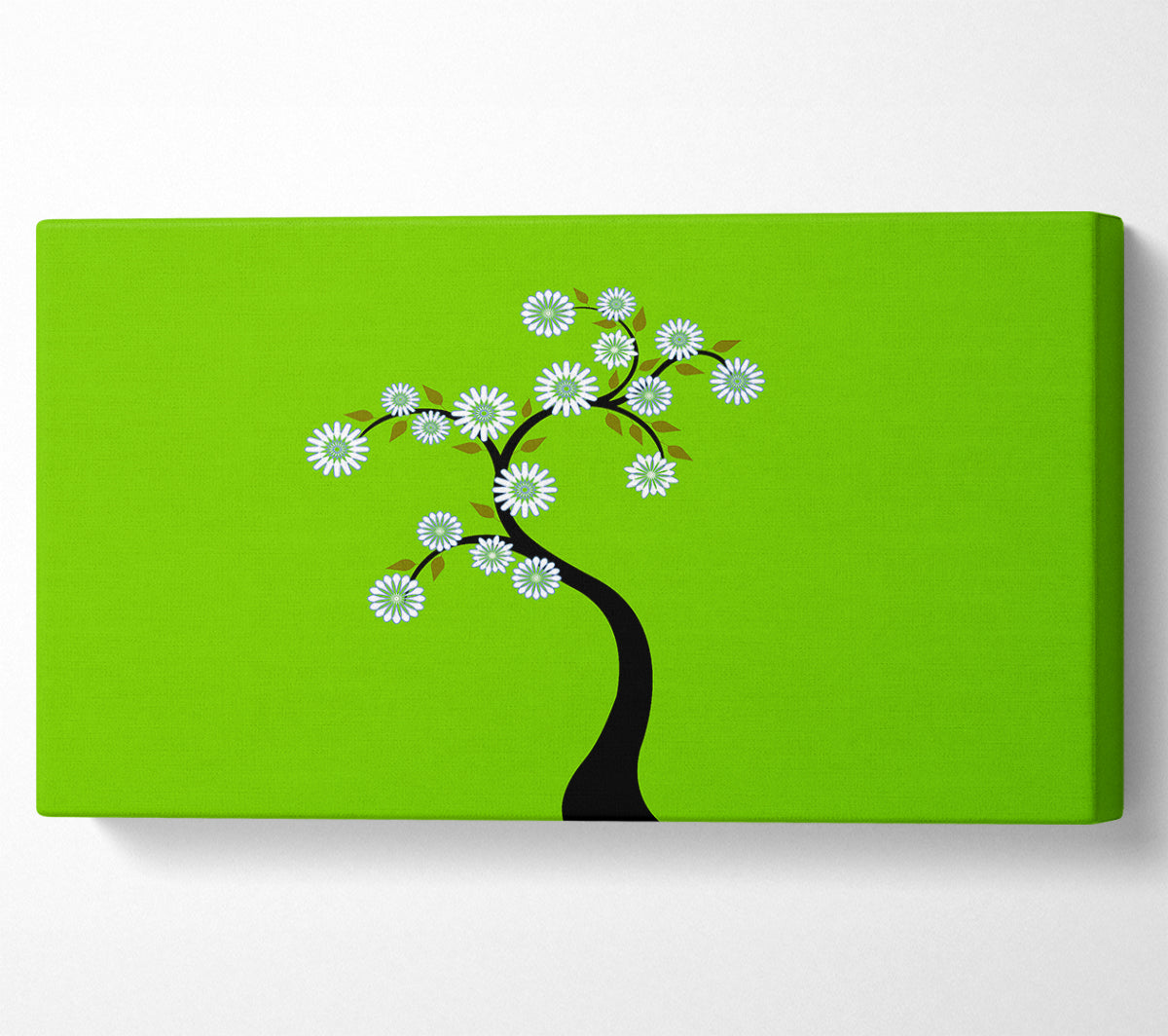 White Flower Tree Canvas Wall Art