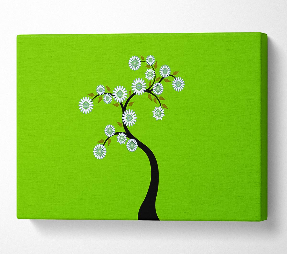 White Flower Tree Canvas Wall Art