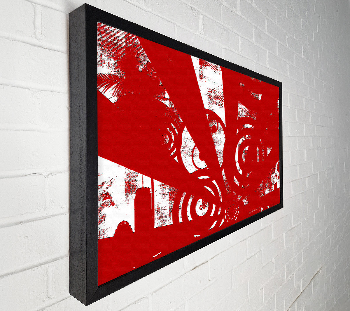 Shaft Of Light Red Canvas Wall Art