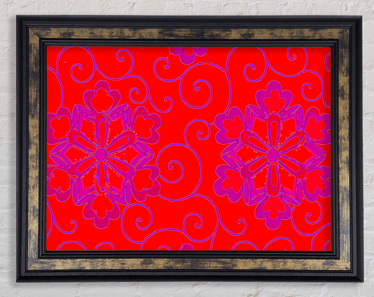 Red Decoration Framed Print