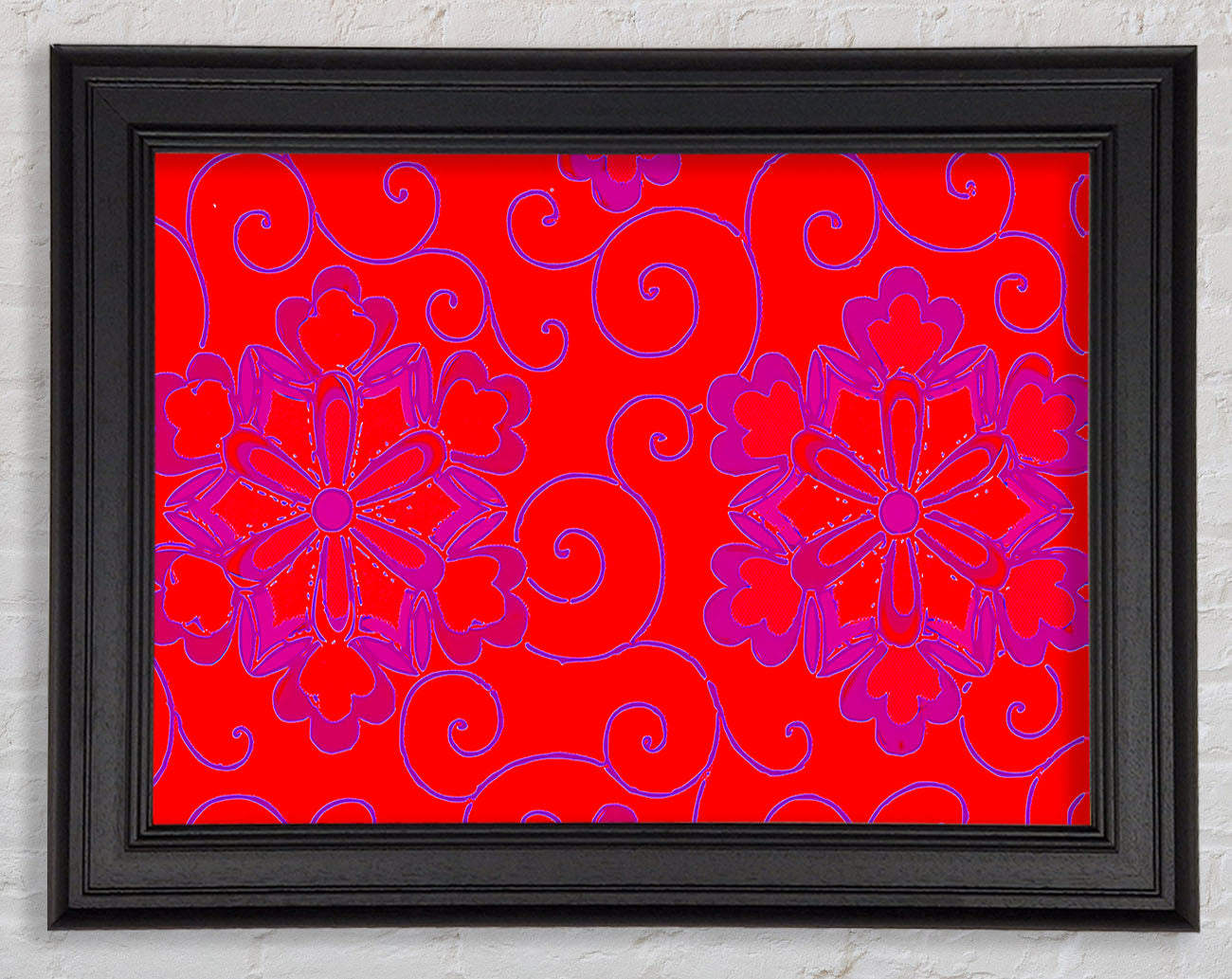 Red Decoration Framed Print