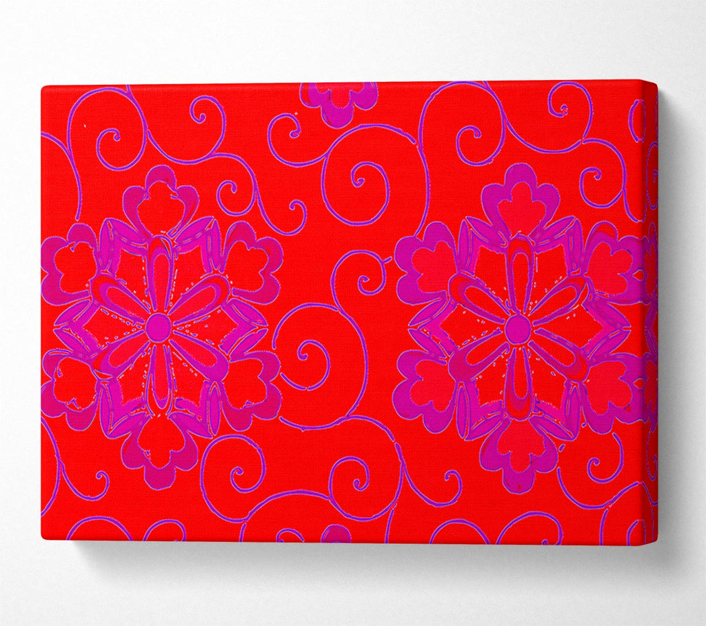 Red Decoration Canvas Art