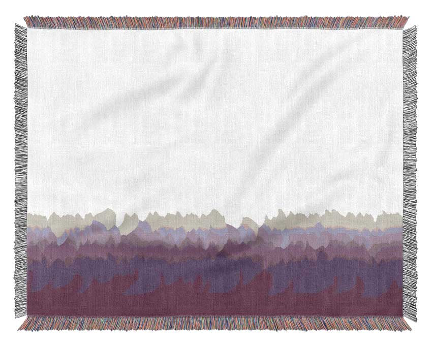 Abstract Ocean Lilac On White