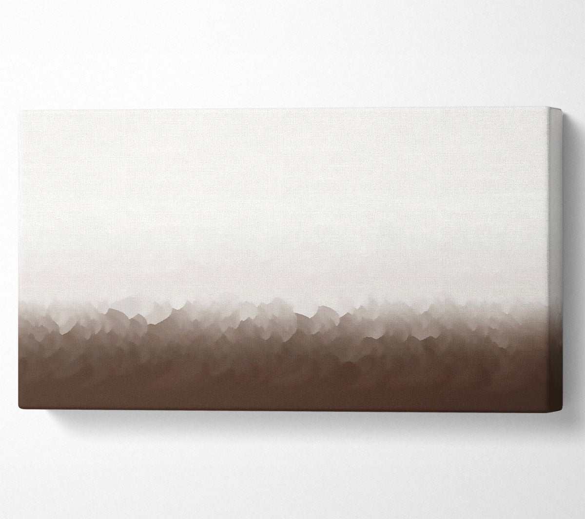 Abstract Ocean Beige On White Canvas Art