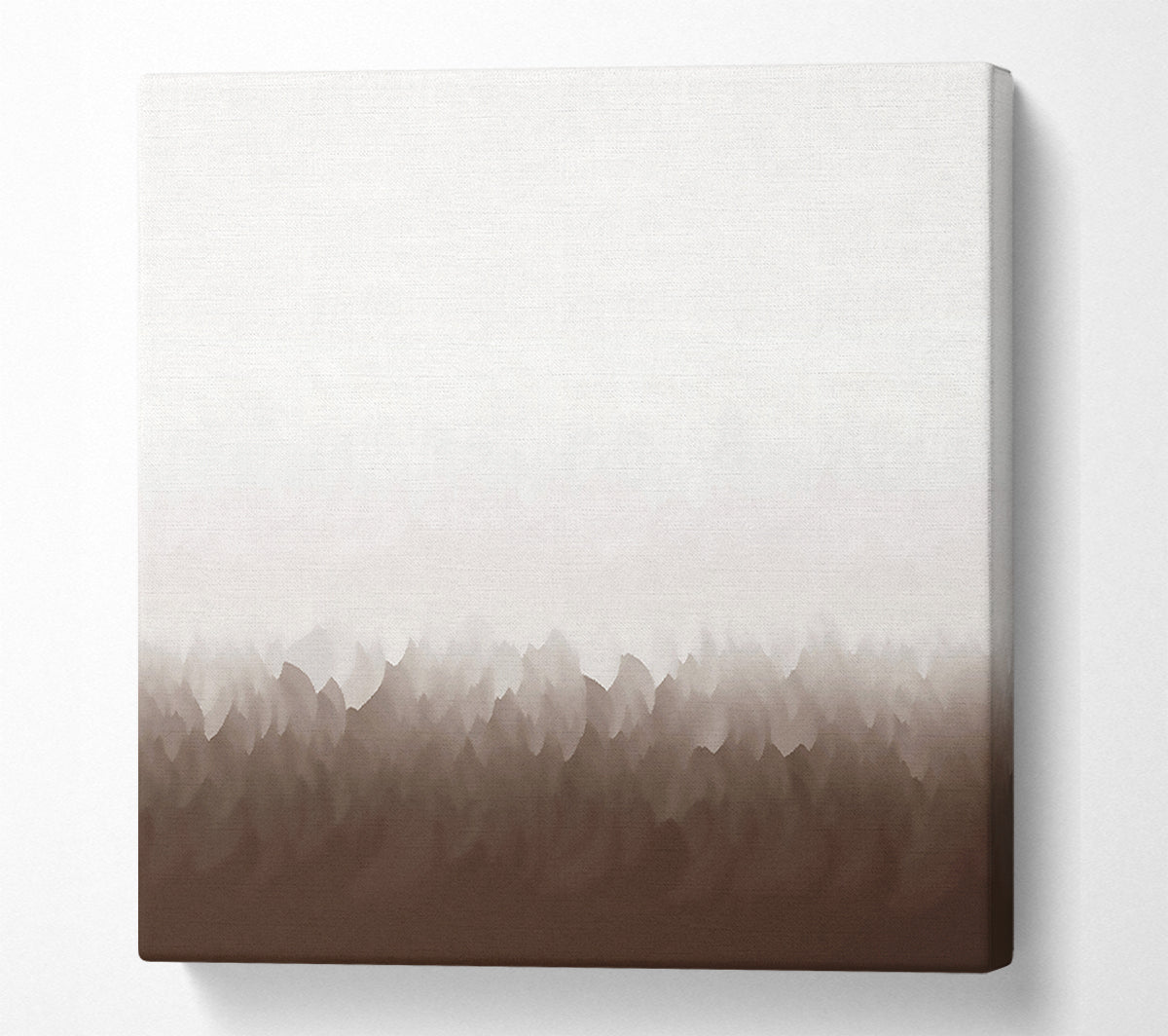 Abstract Ocean Beige On White Canvas Art