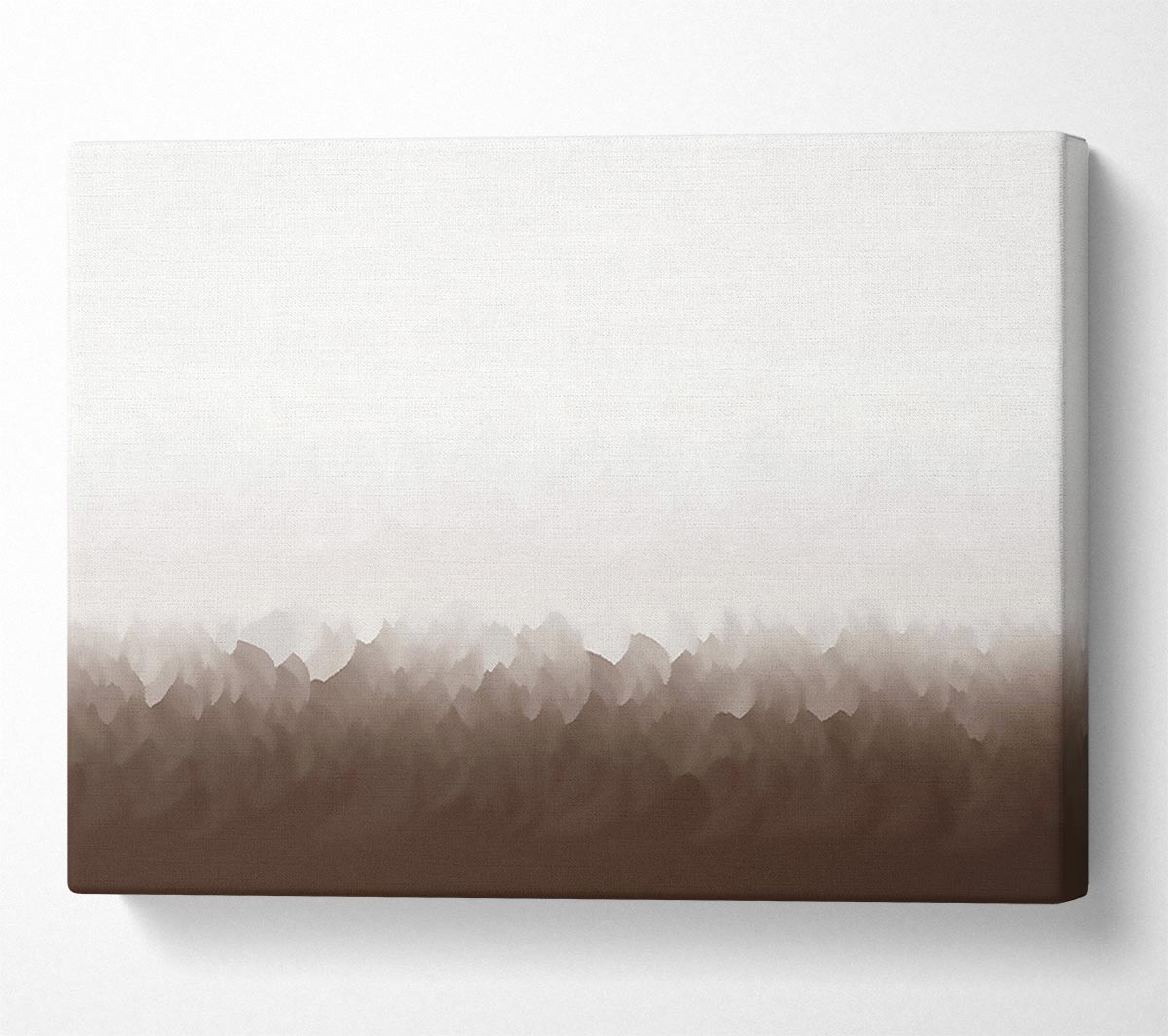 Abstract Ocean Beige On White Canvas Art