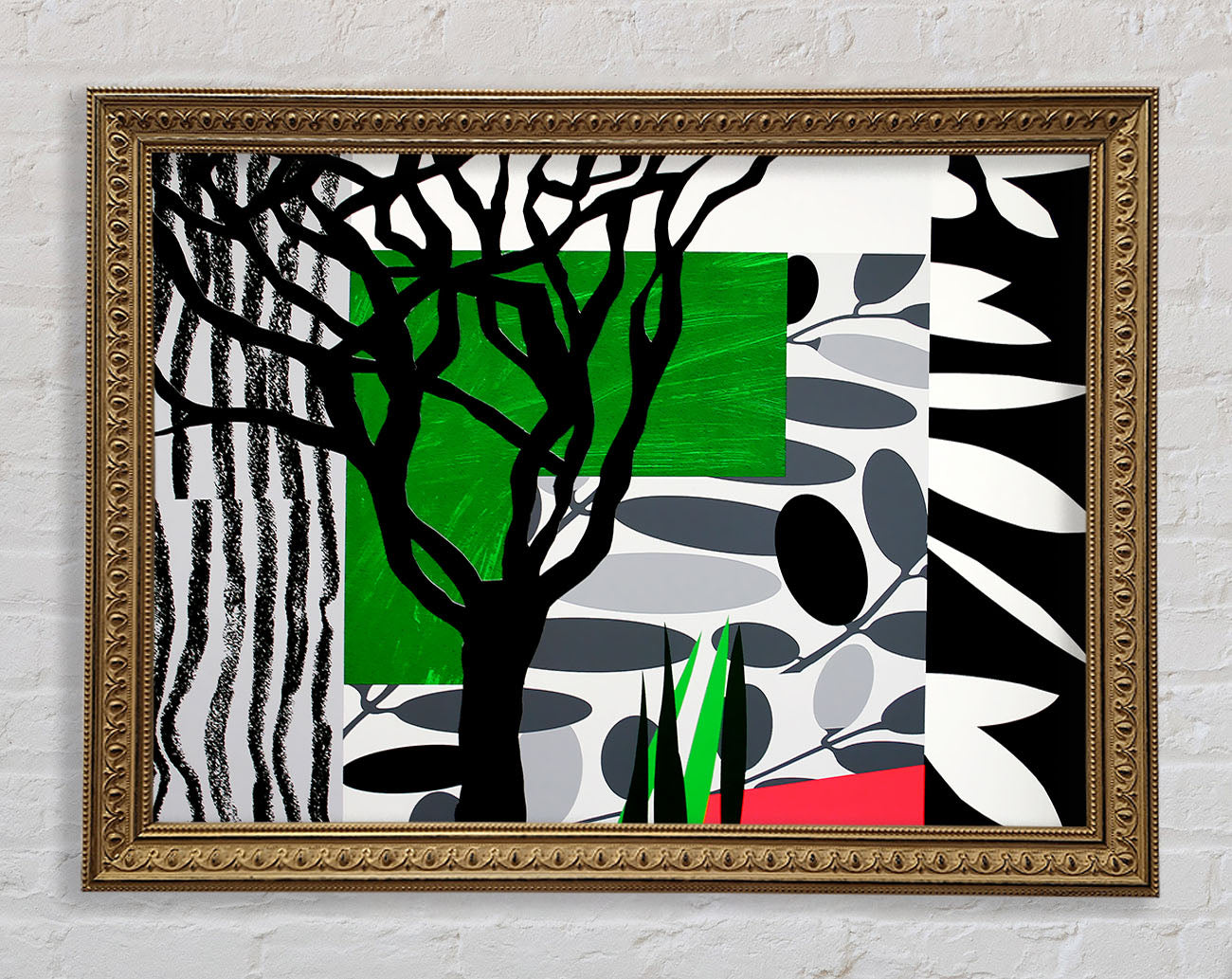 Psychedelic Garden Framed Print