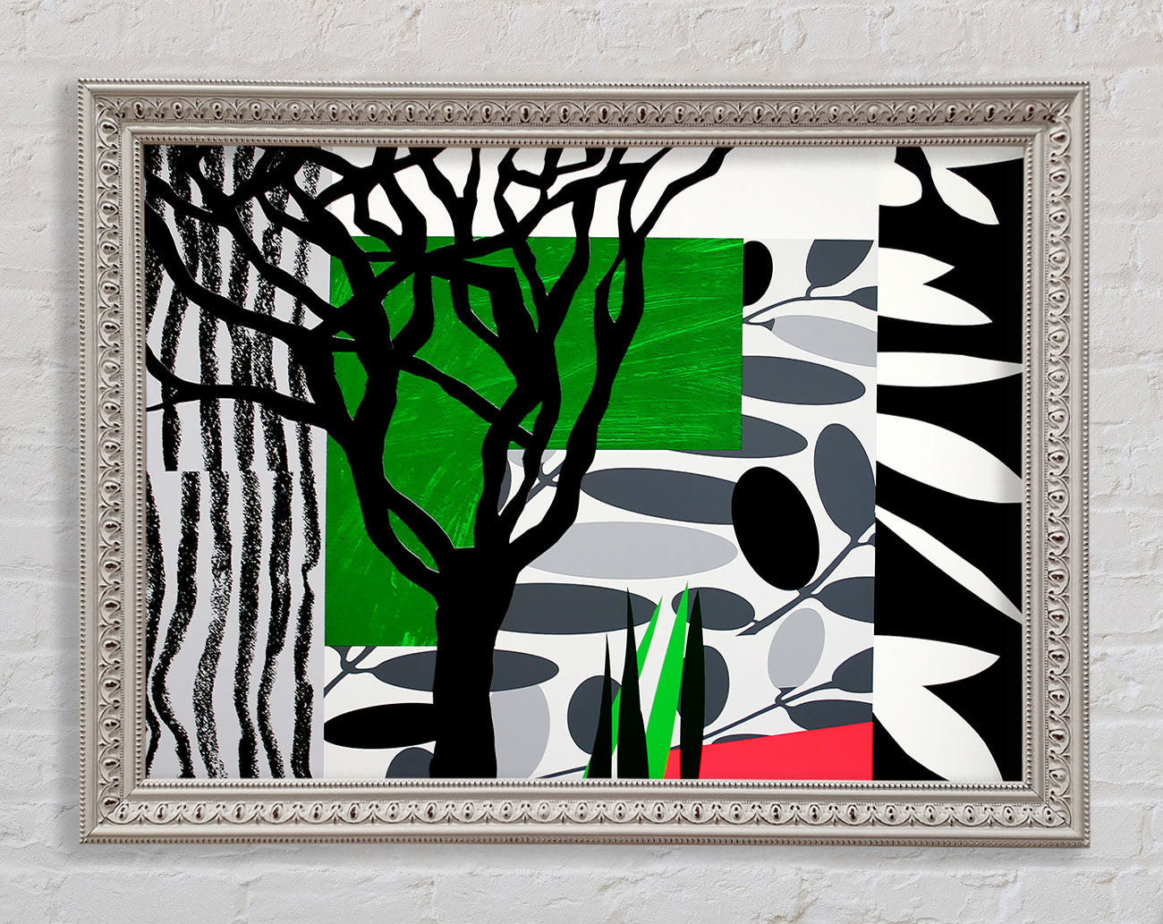 Psychedelic Garden Framed Print