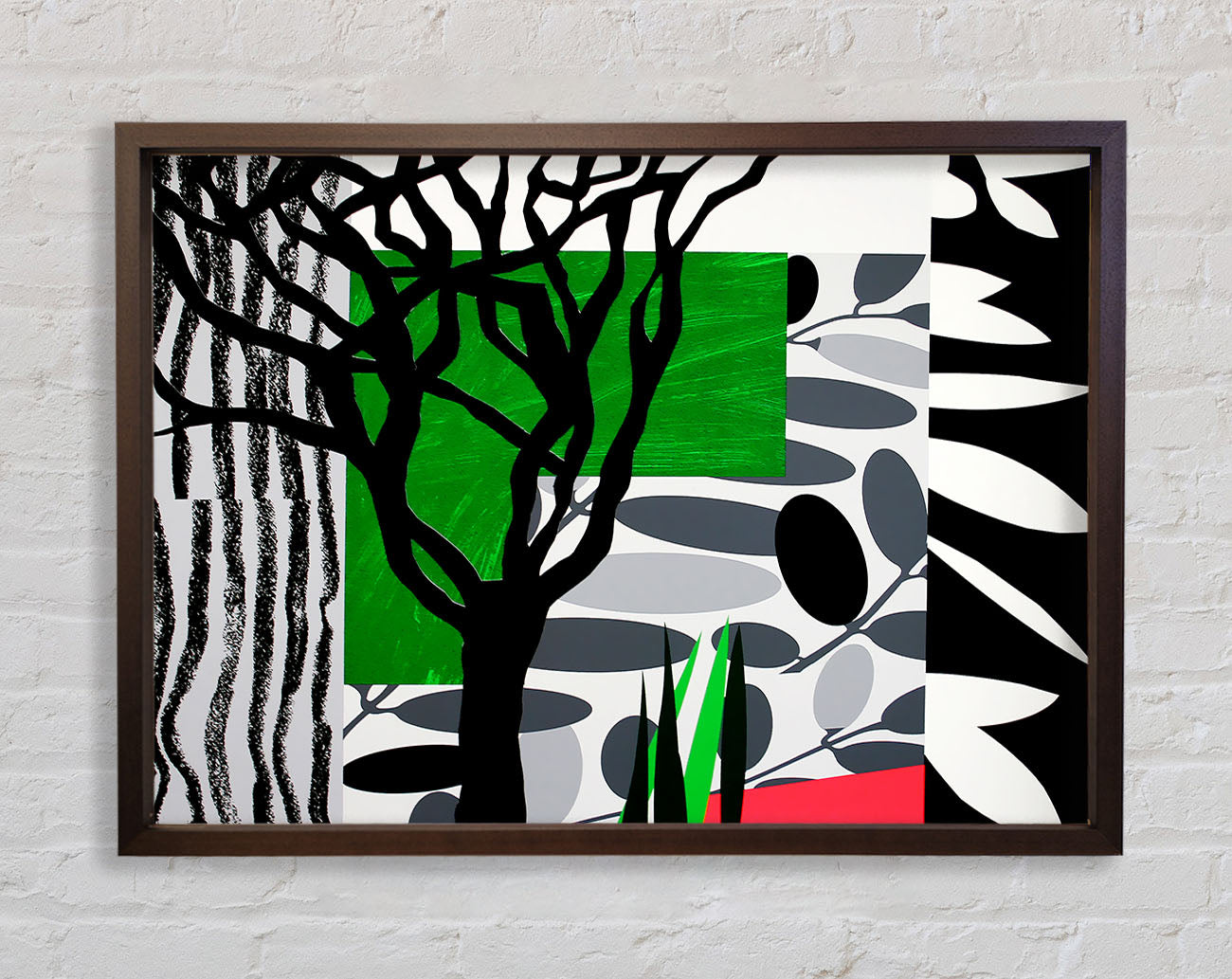 Psychedelic Garden Framed Print