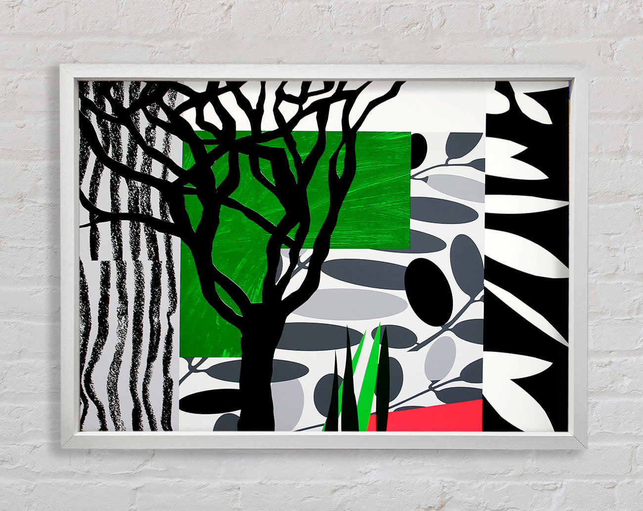 Psychedelic Garden Framed Print