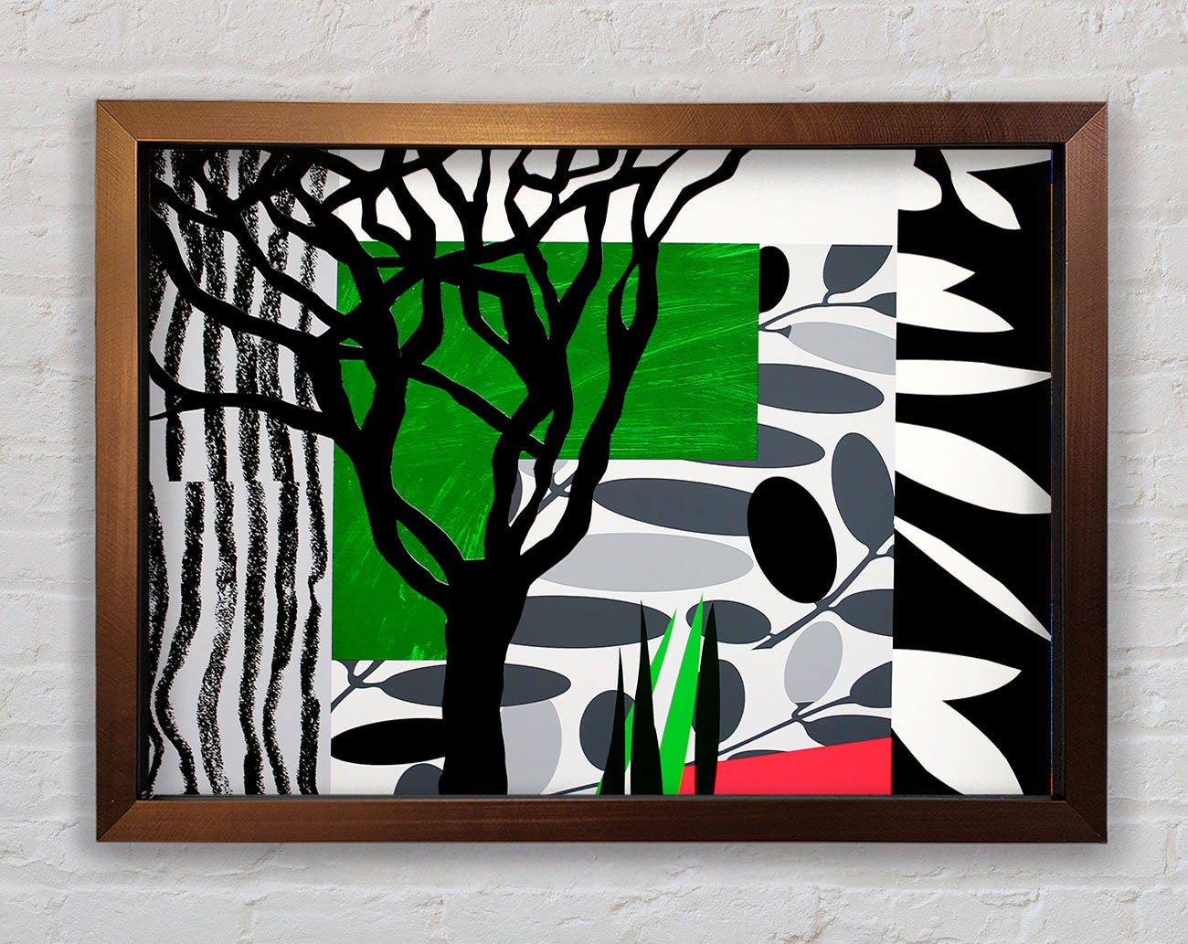 Psychedelic Garden Framed Print