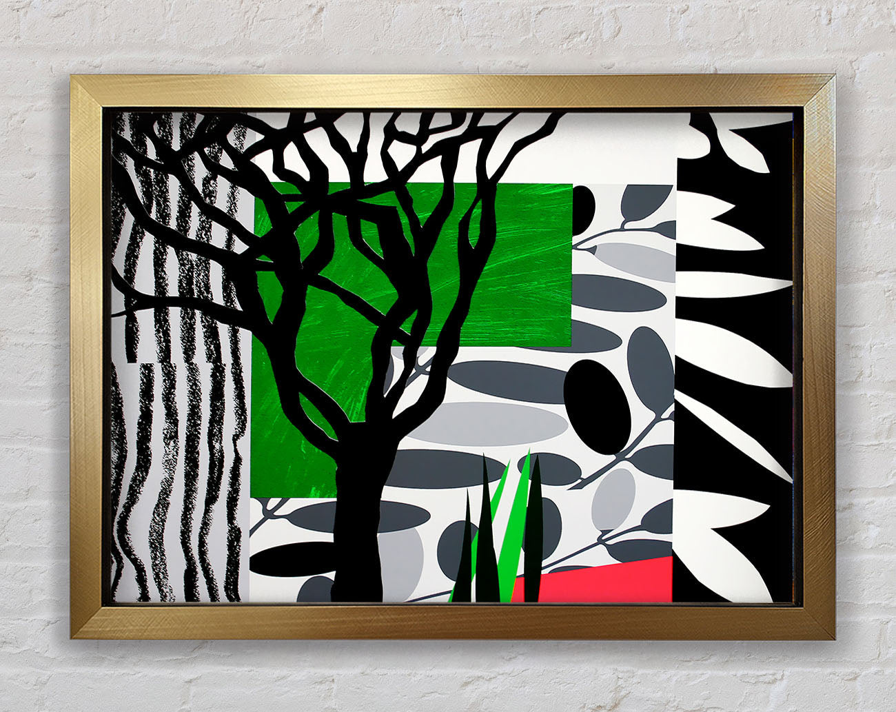 Psychedelic Garden Framed Print