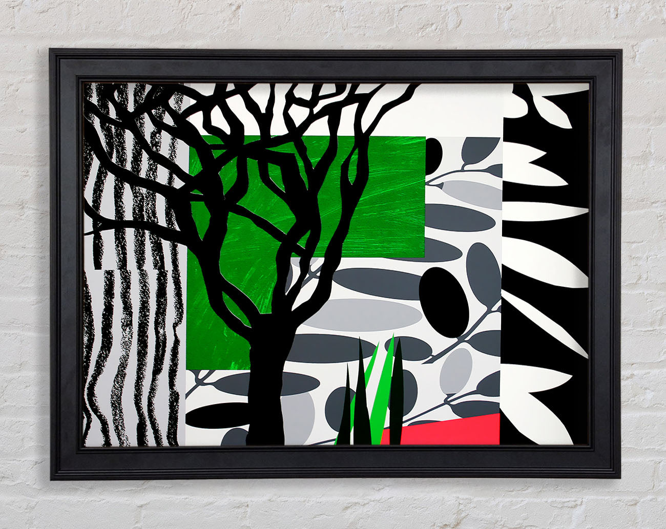 Psychedelic Garden Framed Print