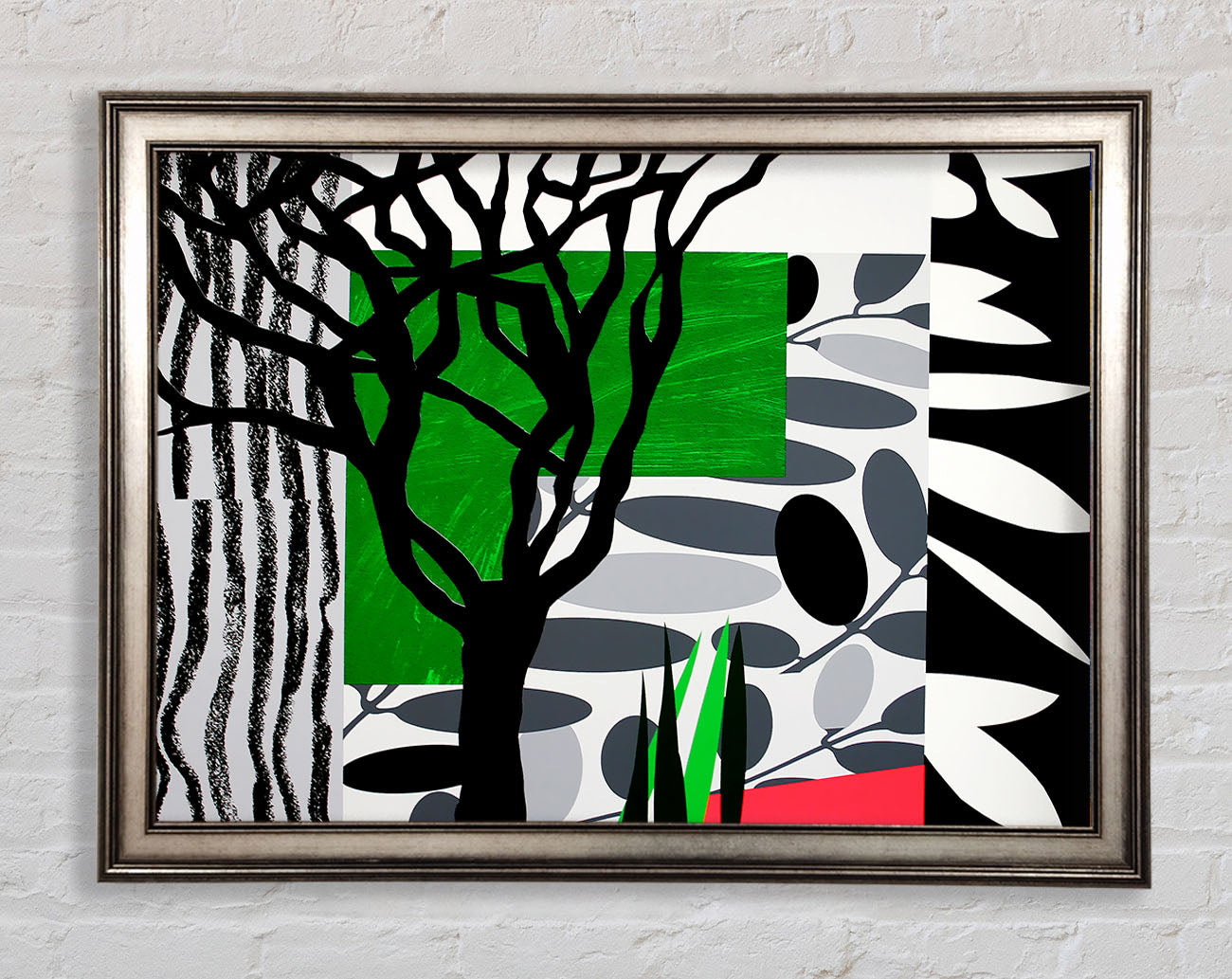 Psychedelic Garden Framed Print
