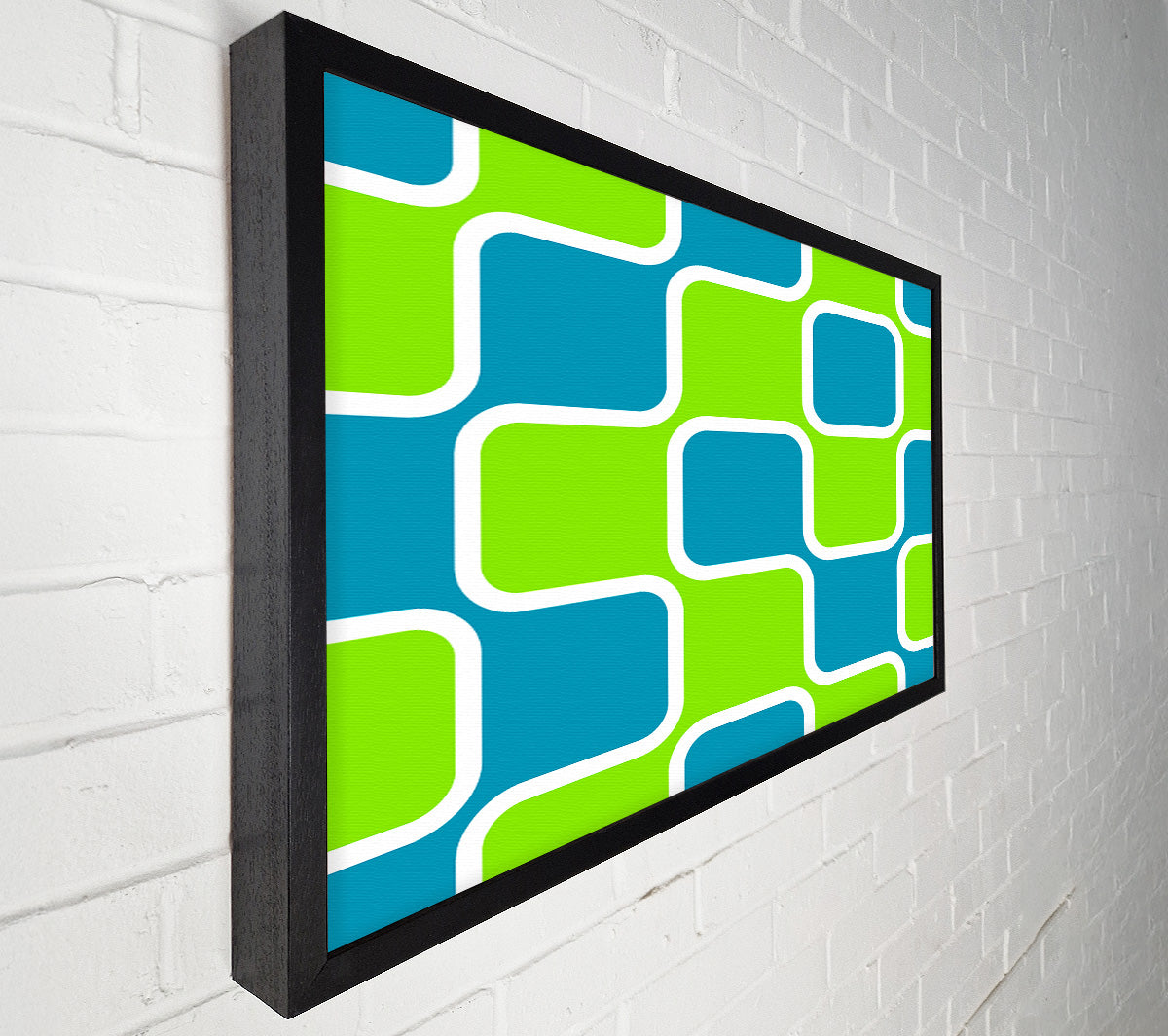 Puzzle Of Squares Canvas Wall Art