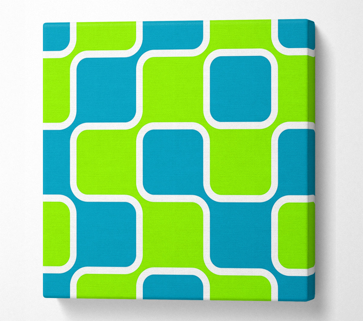 Puzzle Of Squares Canvas Wall Art