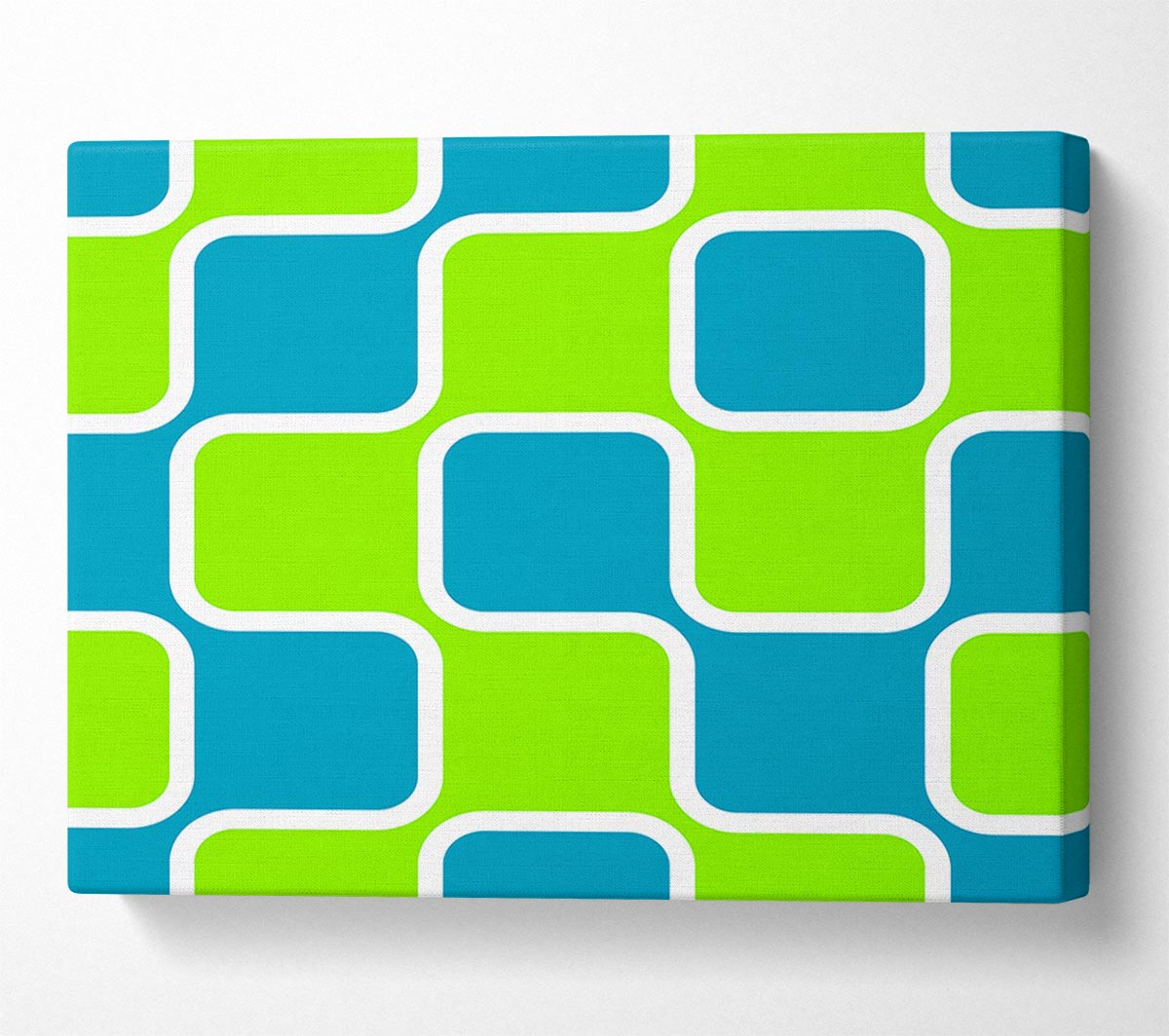 Puzzle Of Squares Canvas Wall Art
