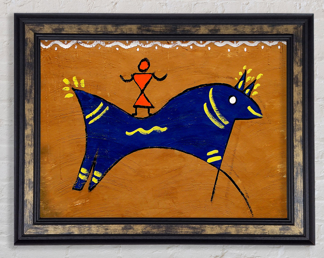 Aborigional Animal Of Peace Framed Print