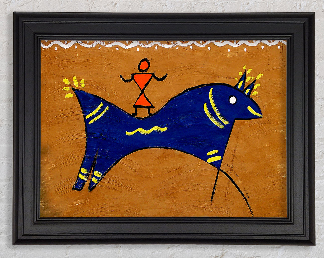 Aborigional Animal Of Peace Framed Print