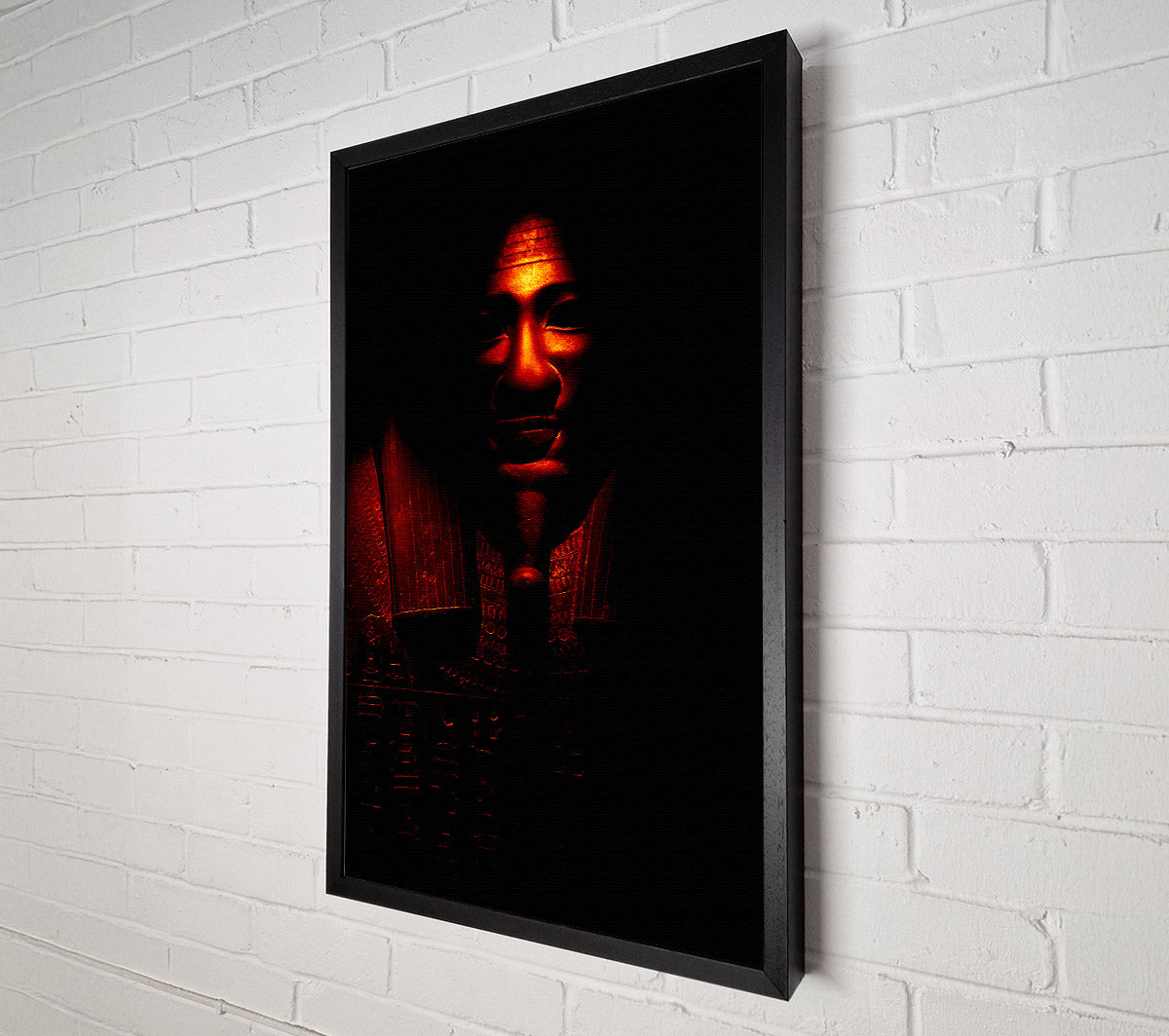 Red Warrior Canvas Wall Art