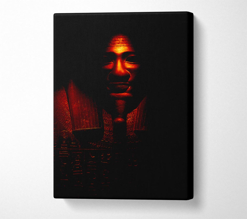 Red Warrior Canvas Wall Art