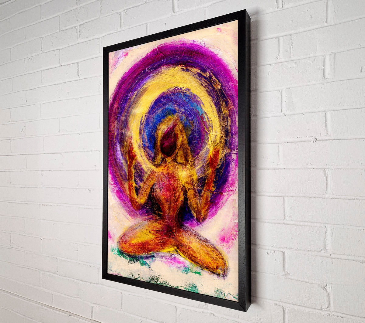 Zen The Spinning Wheel Of Life Pinks Canvas Wall Art