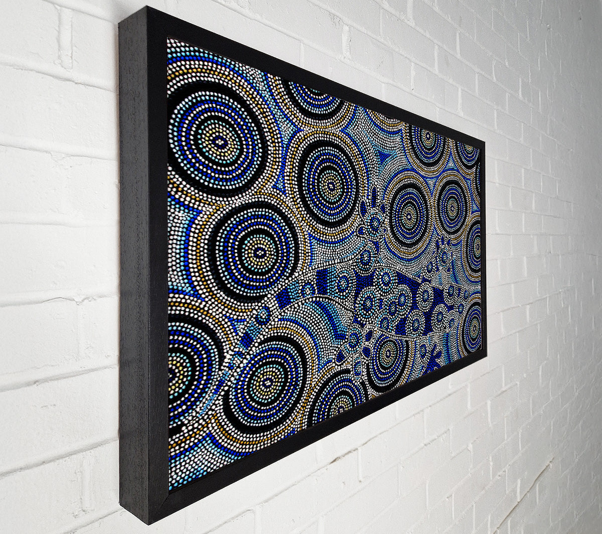Aboriginal Chameleon Trick Canvas Wall Art