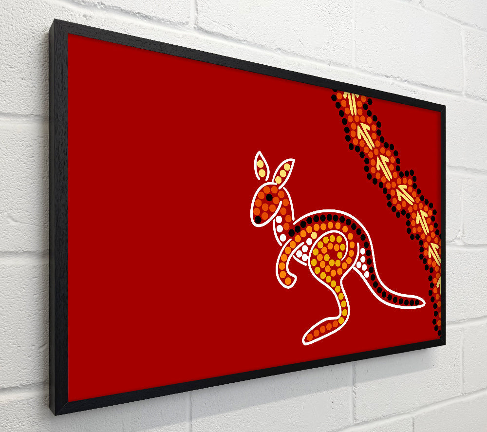 Aboriginal Native Australian Kangaroo