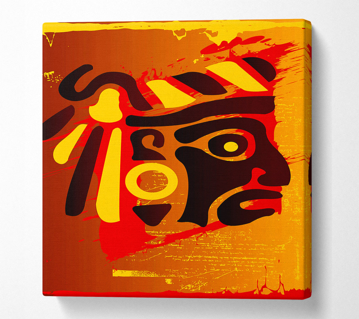 Tribal Face Canvas Wall Art