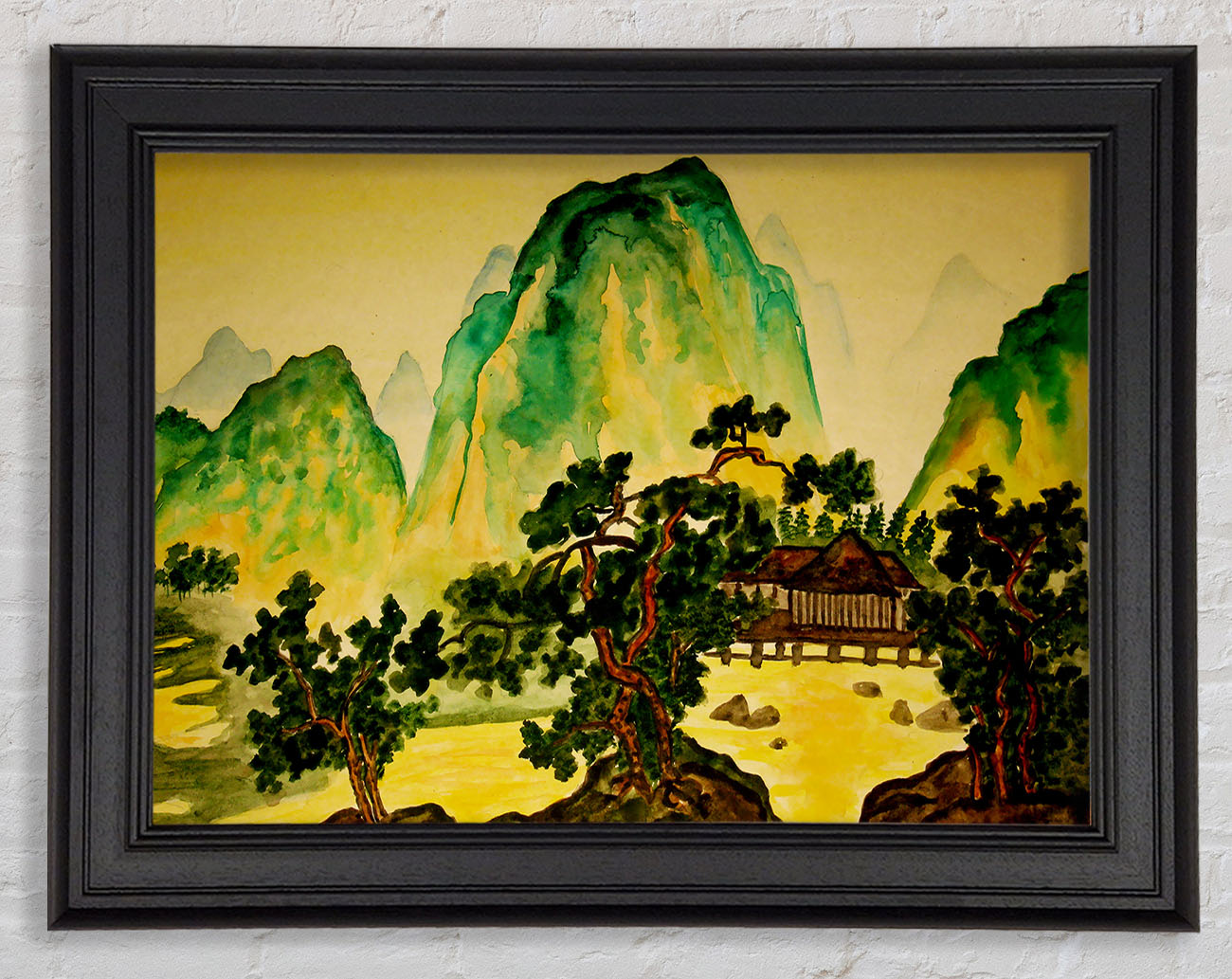 Japanese Bonsai Gardens Framed Print