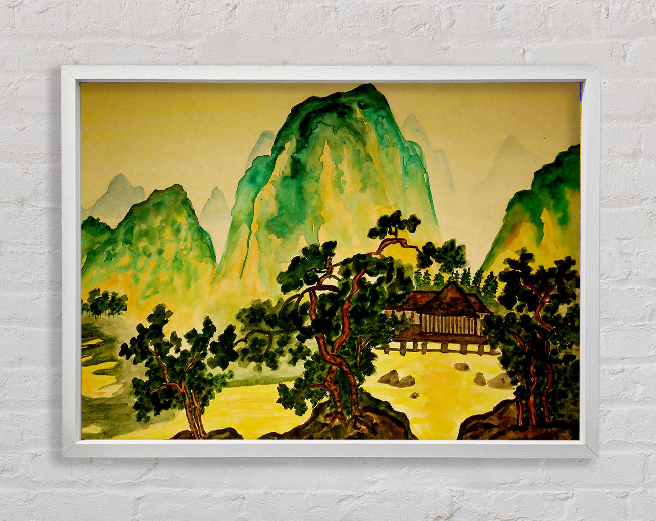 Japanese Bonsai Gardens Framed Print