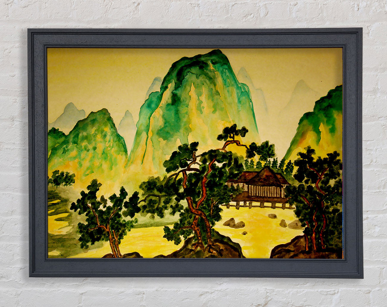 Japanese Bonsai Gardens Framed Print